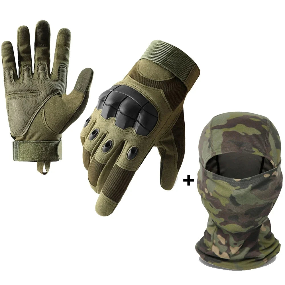 SkinRider - Luvas de Motoqueiro Adaptada para Toque de Telas + Balaclava de Brinde