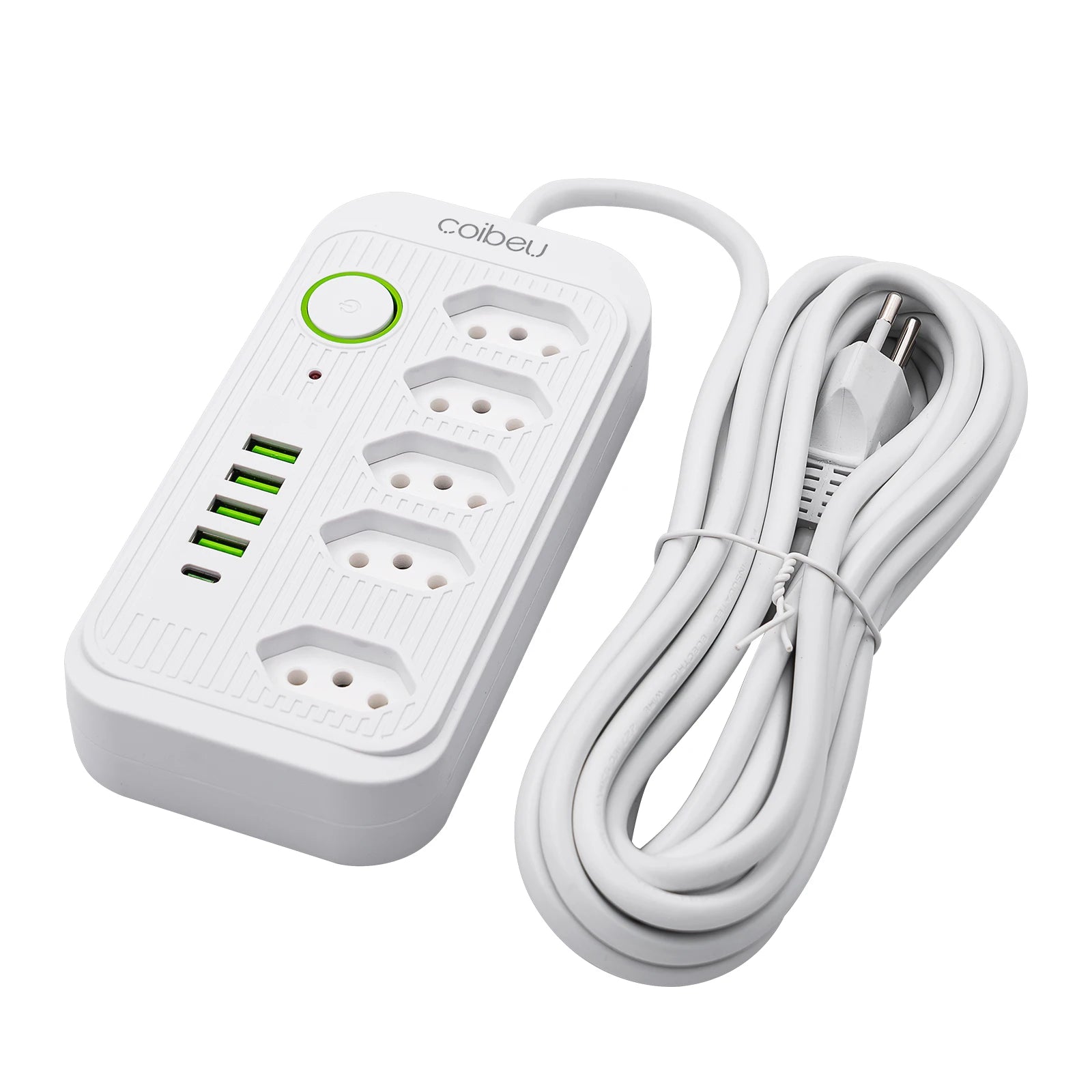 Extensão Elétrica com Plug USB 100-220V