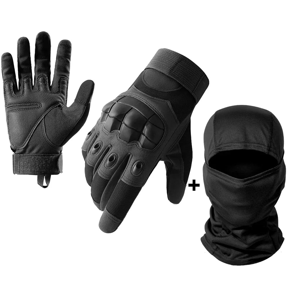 SkinRider - Luvas de Motoqueiro Adaptada para Toque de Telas + Balaclava de Brinde