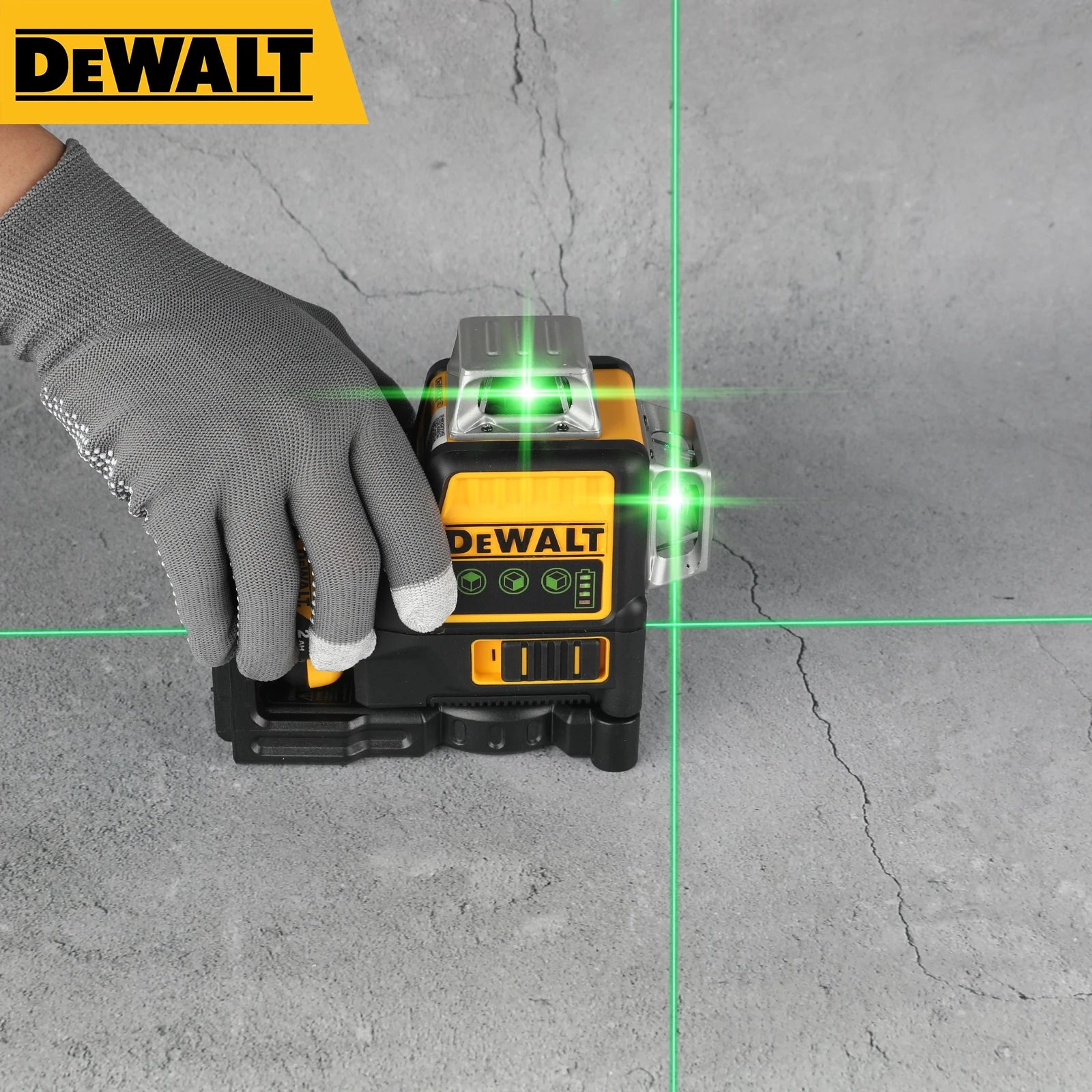 Nível a Laser DeWALT 12 Linhas Verde 3 Lados 360° Horizontal e Vertical