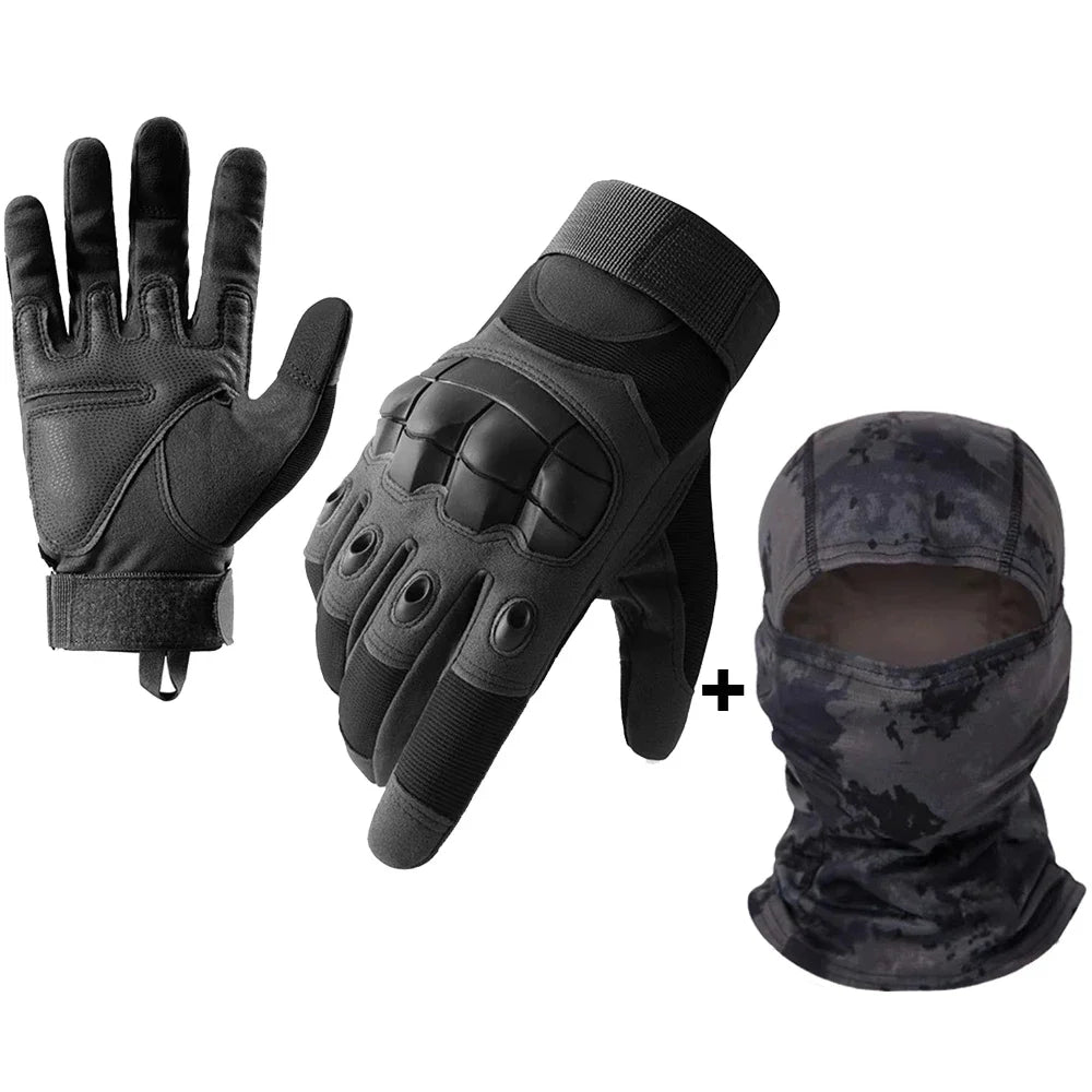 SkinRider - Luvas de Motoqueiro Adaptada para Toque de Telas + Balaclava de Brinde