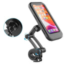 Suporte de Celular para Moto e Bike 360° Graus com Braço Articulado e Capa Protetora a Prova D'Água