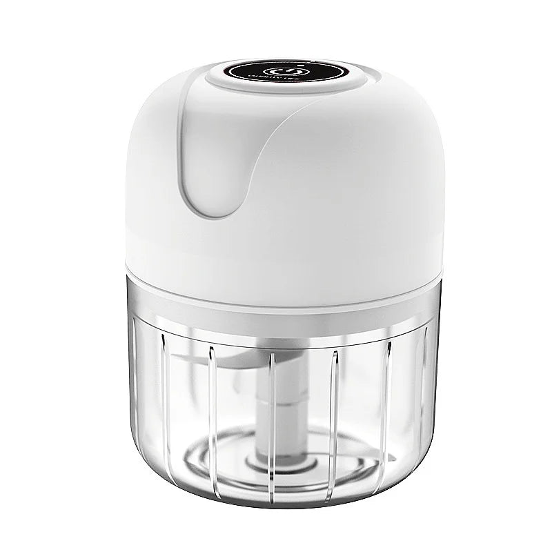 Mini Processador Elétrico Recarregável USB 250ML - Ideal para Temperos - Frutas - Amendoim