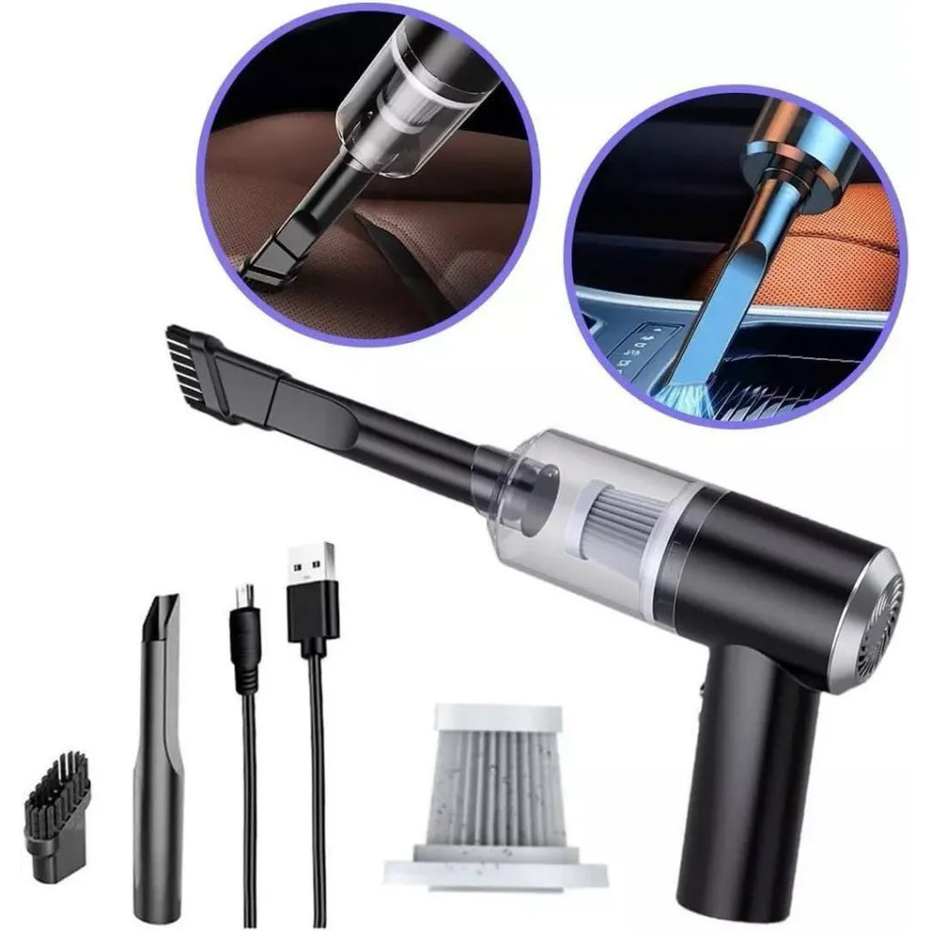 Mini Aspirador de Pó Portátil Ultra - Para Carro e Casa com Conexão USB