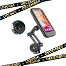 Suporte de Celular para Moto e Bike 360° Graus com Braço Articulado e Capa Protetora a Prova D'Água