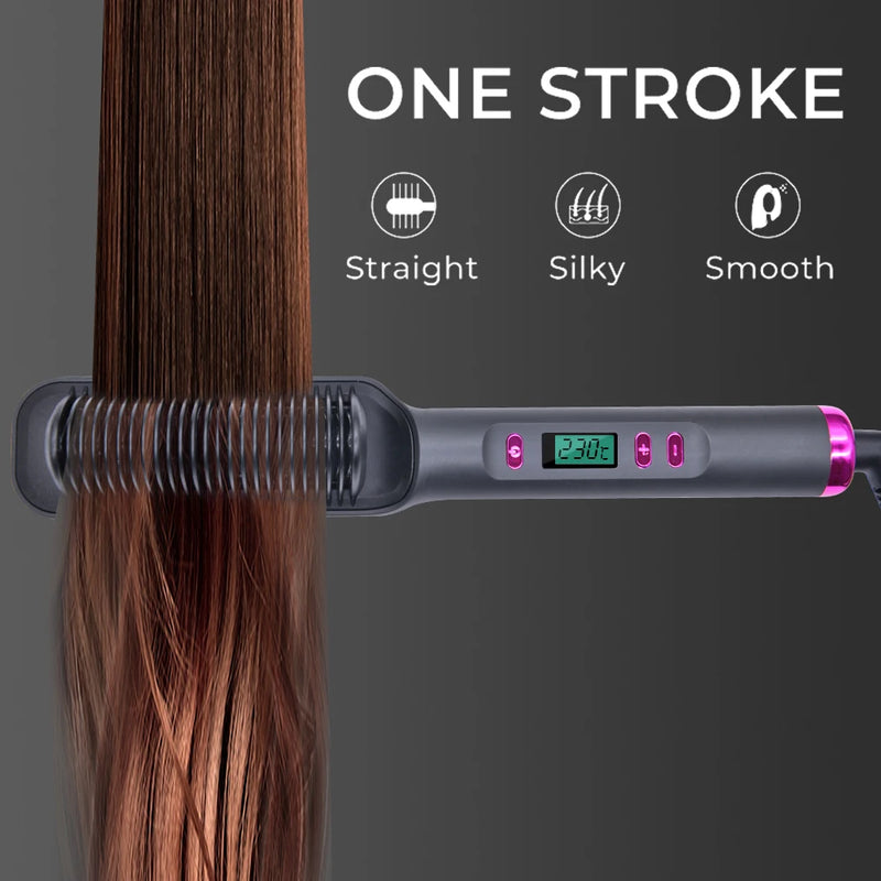 Escova Alisadora Sleek Hair Pro Multifuncional