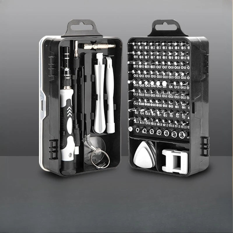 Kit de Ferramentas com 115 Peças - Chave de Fenda Profissional - Chave para Relógios - Celular e Computador