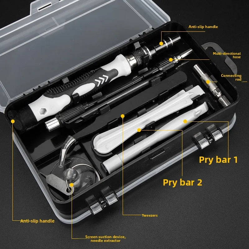 Kit de Ferramentas com 115 Peças - Chave de Fenda Profissional - Chave para Relógios - Celular e Computador