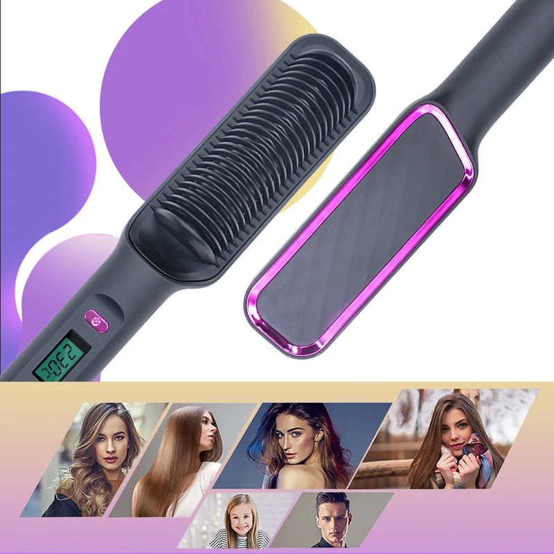 Escova Alisadora Sleek Hair Pro Multifuncional