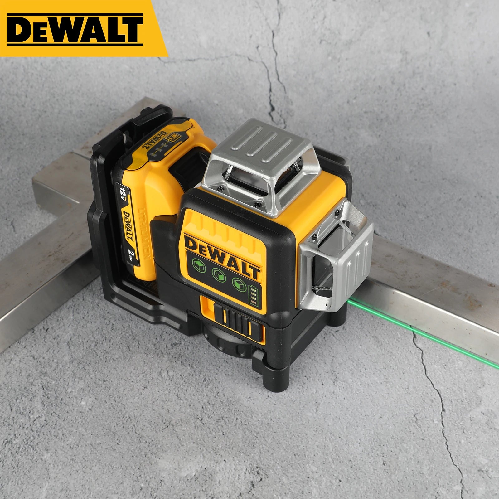Nível a Laser DeWALT 12 Linhas Verde 3 Lados 360° Horizontal e Vertical