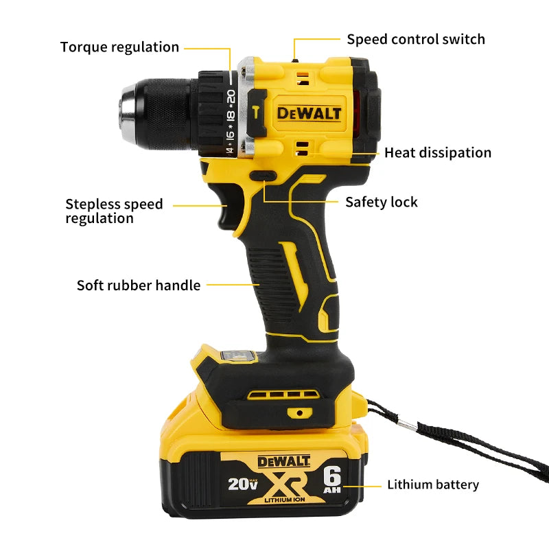 Parafusadeira Profissional DeWALT 20V Compacta a Bateria