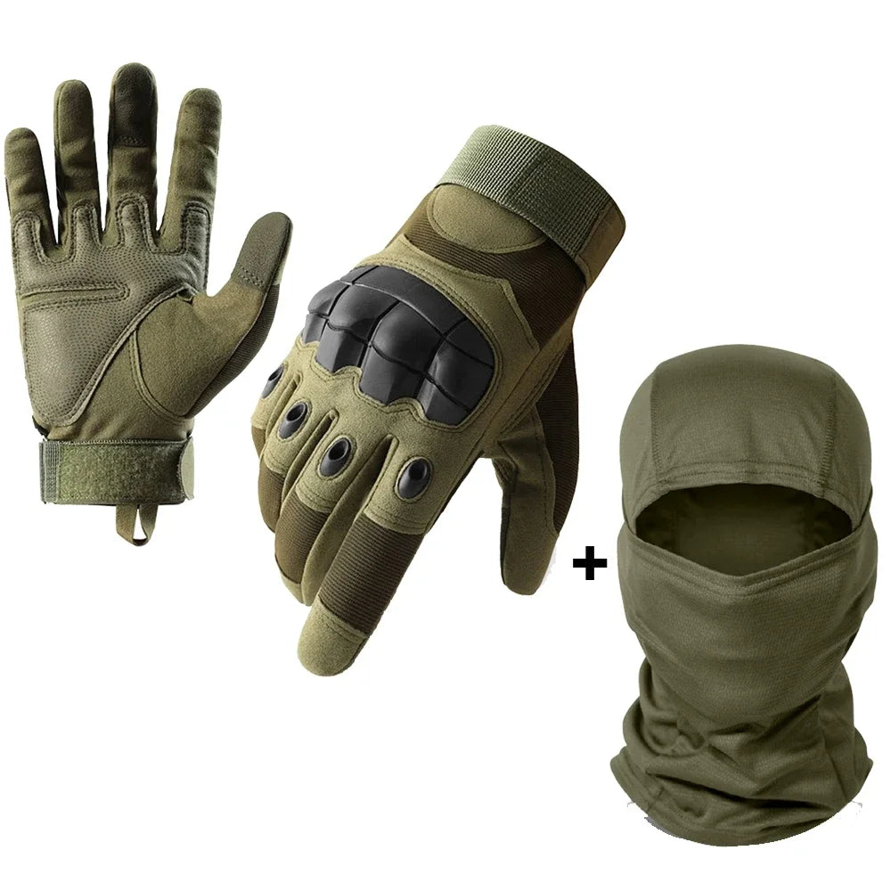 SkinRider - Luvas de Motoqueiro Adaptada para Toque de Telas + Balaclava de Brinde