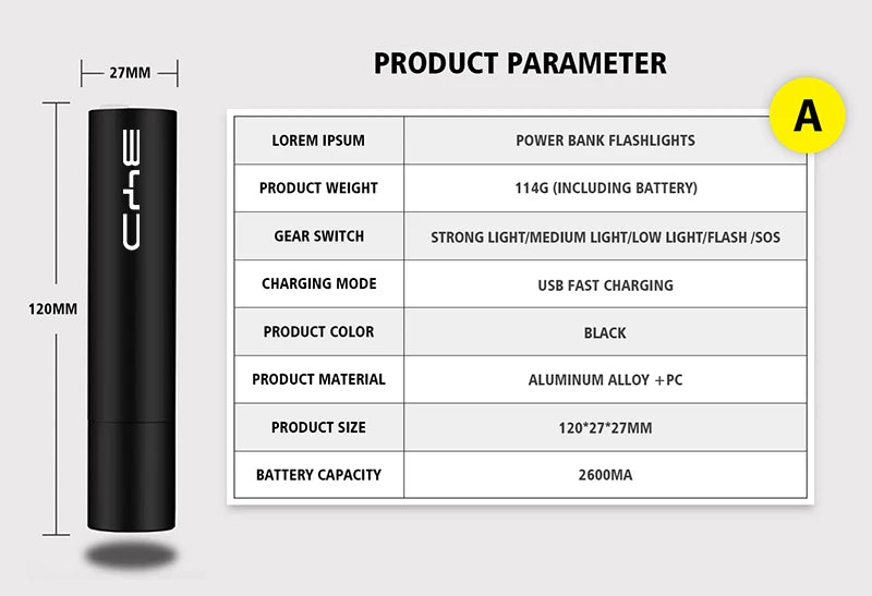 Lanterna Portátil LED BYD