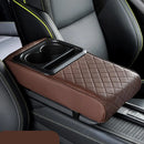 Apoio de Braço para Carro com 2 Porta Copos e Porta Celular