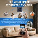 Mini Câmera de Segurança Xiaomi Pro 4K Full HD Wifi com Detecção de Movimentos e Visão Noturna