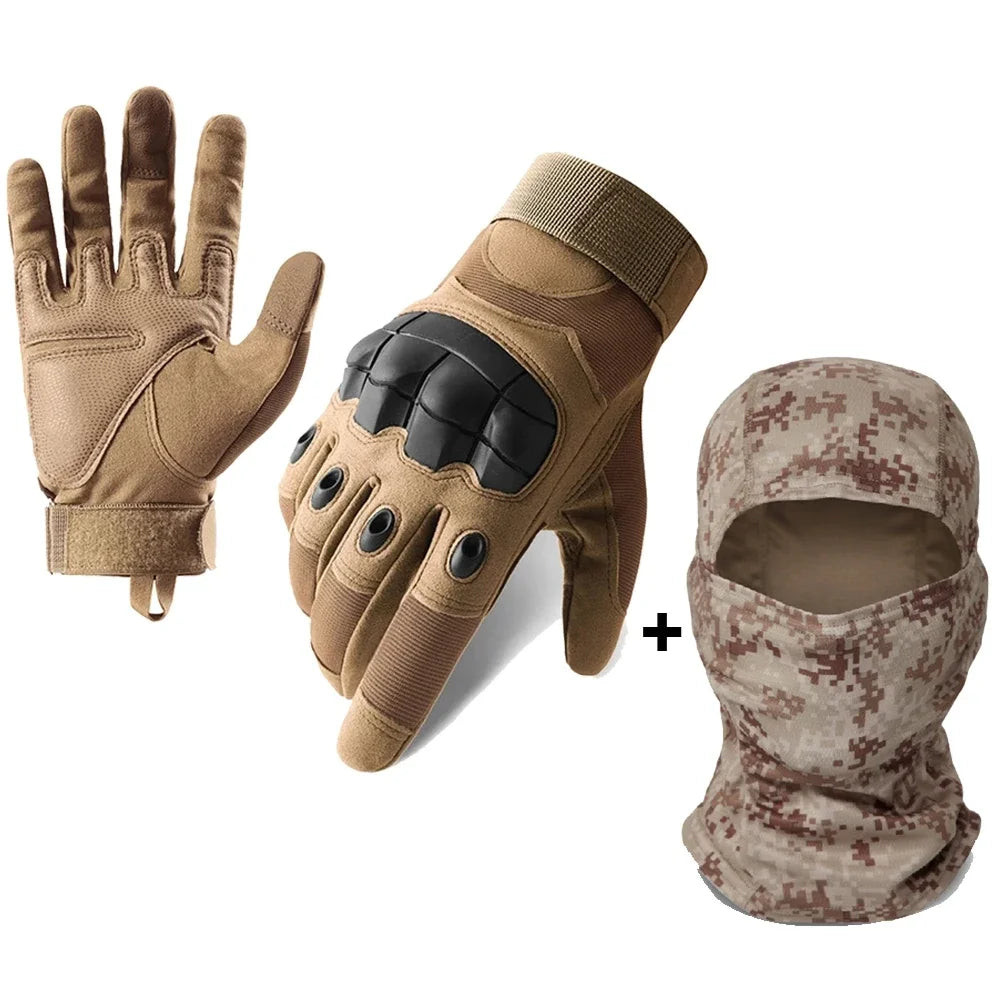 SkinRider - Luvas de Motoqueiro Adaptada para Toque de Telas + Balaclava de Brinde